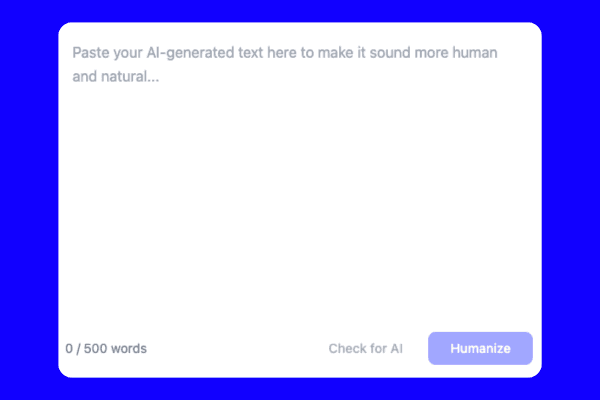 Paste or upload your content